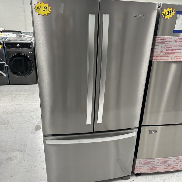Whirlpool 25.2 cu. ft. French Door Refrigerator in Fingerprint Resistant Stainless Steel with Internal Water Dispenser