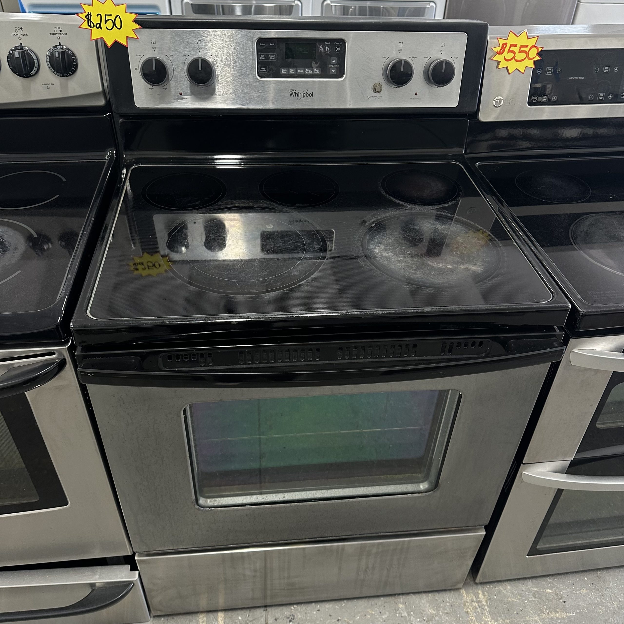 WHIRLPOOL Electric Range In Stainless Steel Alpha Appliances