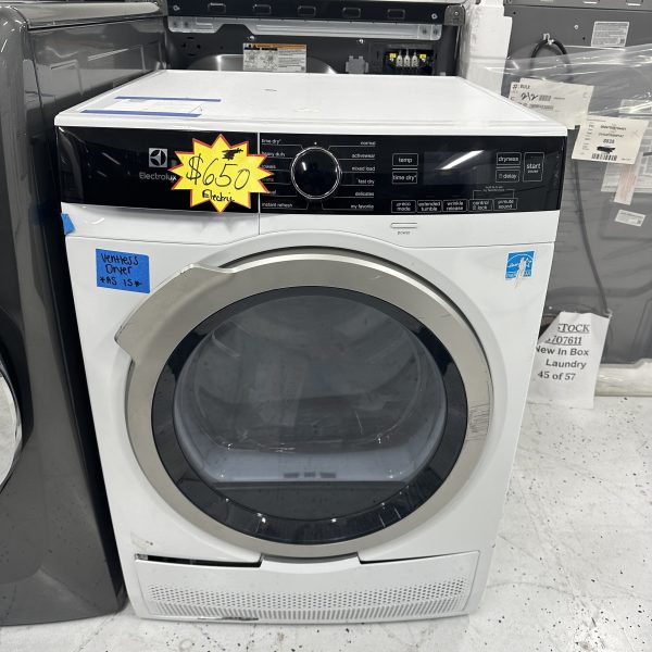 ElectroluxIQ-Touch 24 in. 4.0 cu. ft. White Electric Ventless Dryer, ENERGY STAR