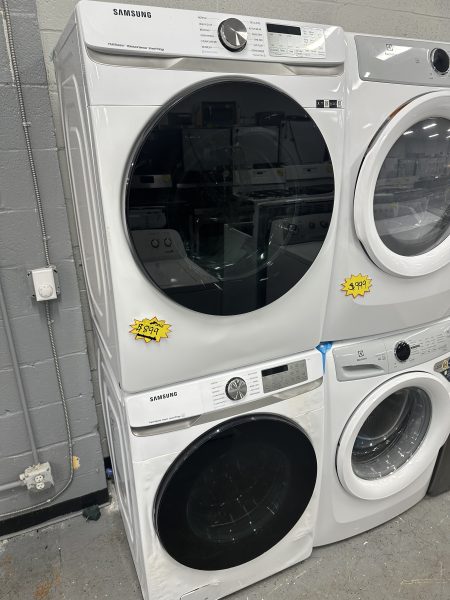Samsung Washer And Electric Dryer Front Load- White