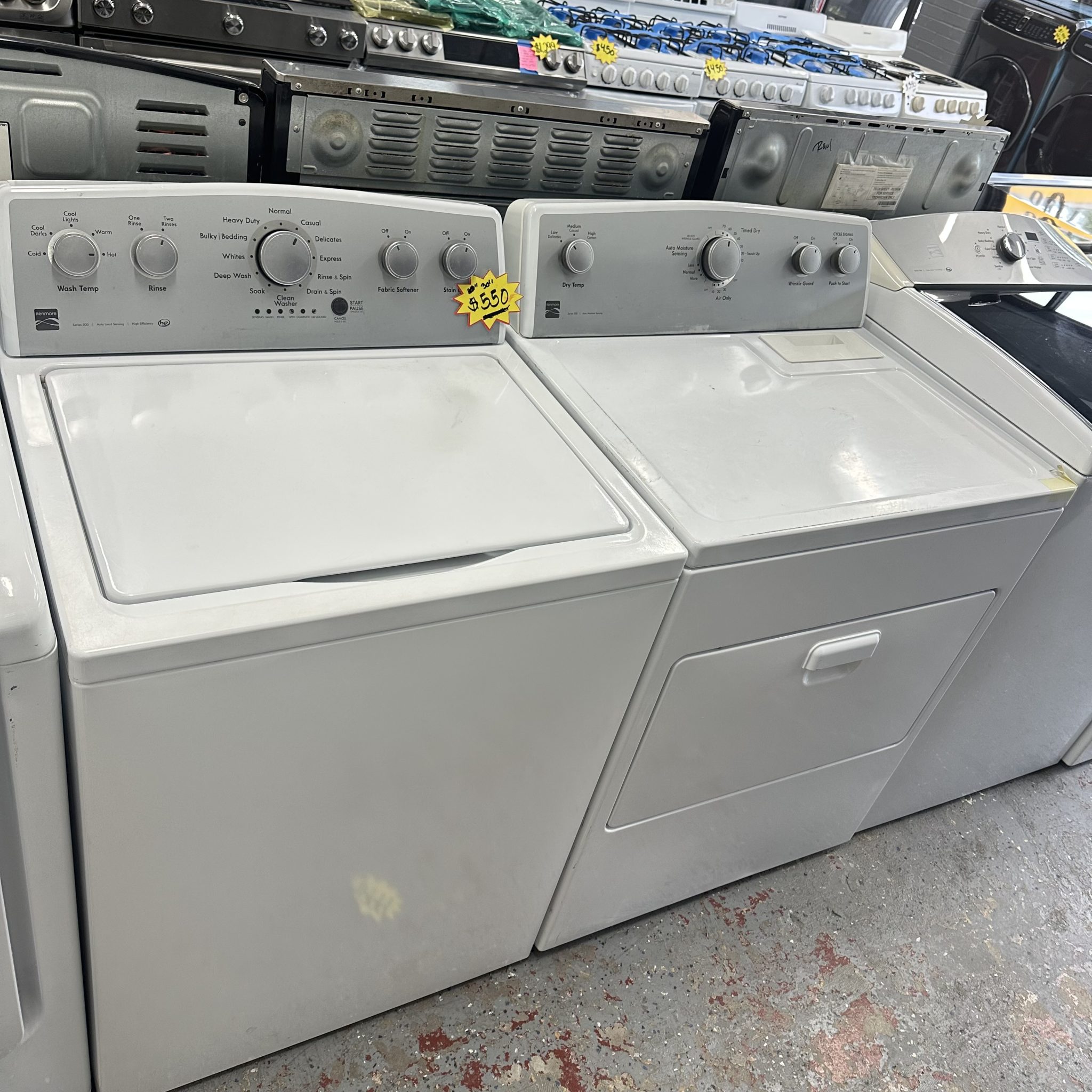 Kenmore Washer And Electric Dryer Top Load Alpha Appliances