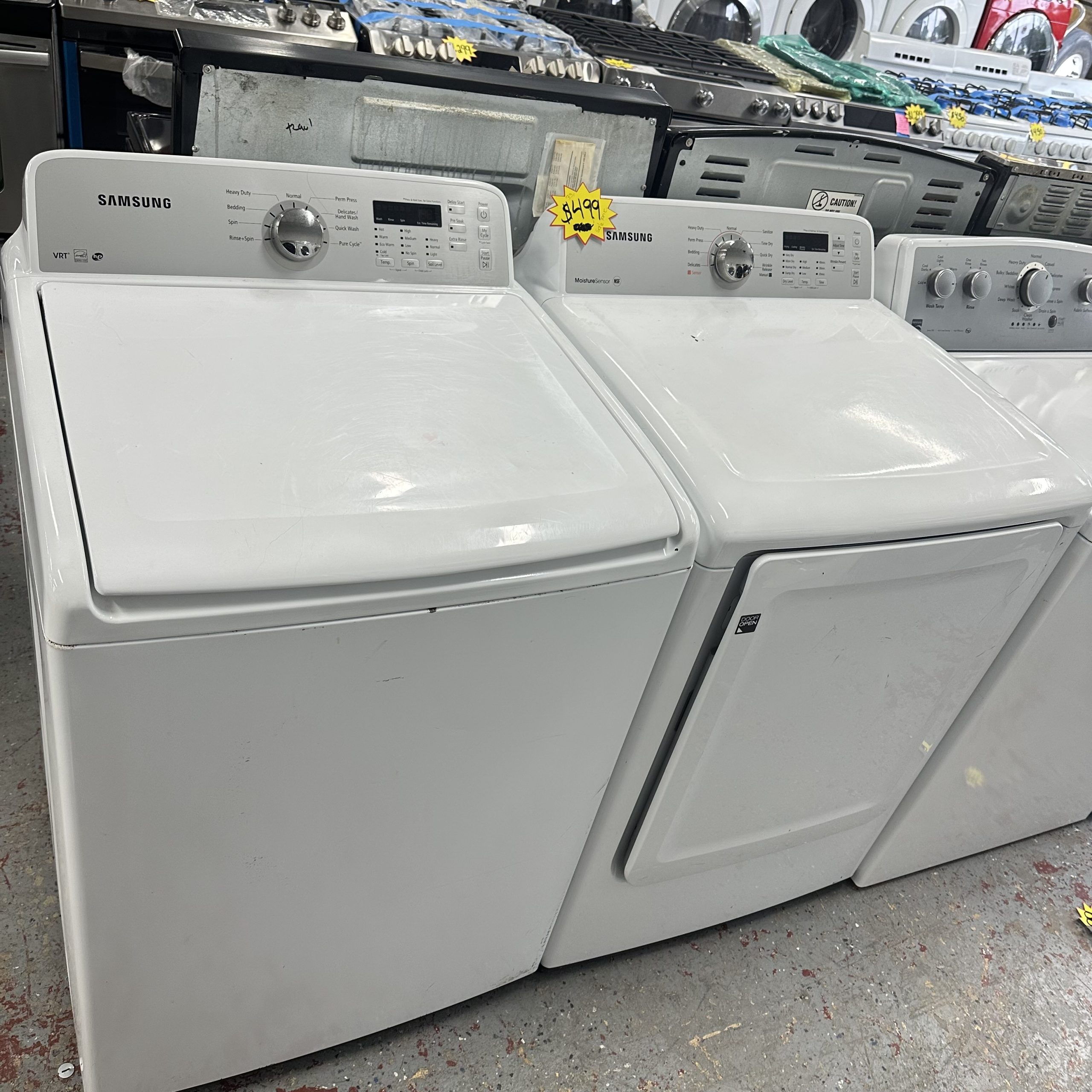 Samsung Washer And Electric Dryer Top Load Alpha Appliances