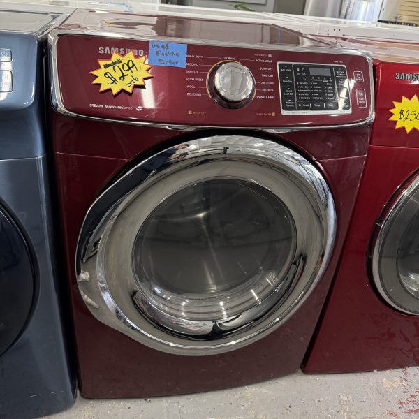 Samsung electric dryer red