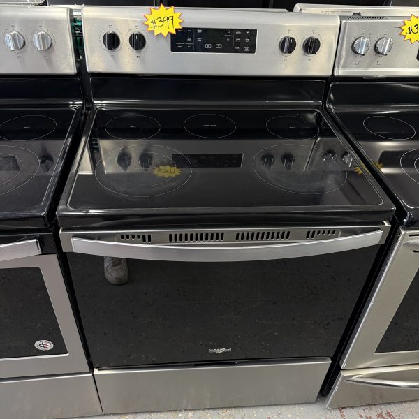 Whirlpool electric range stainless steel
